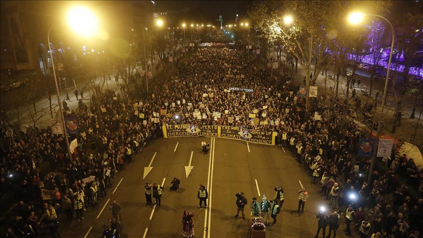 Greta Thunberg heads massive protest in Madrid