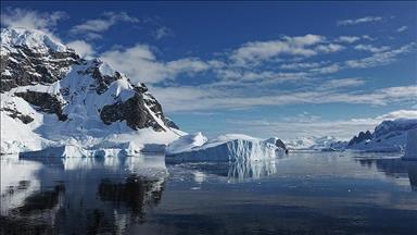 Arctic, Antarctica see below mean sea ice in February