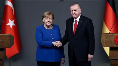 Turkish, German leaders discuss virus, situation in Syria, Libya