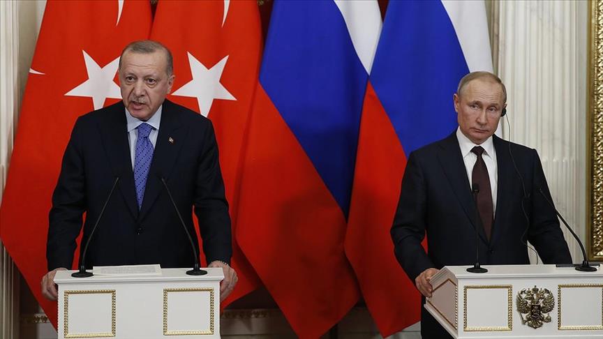 Turkish, Russian presidents discuss Libya, Eastern Med.