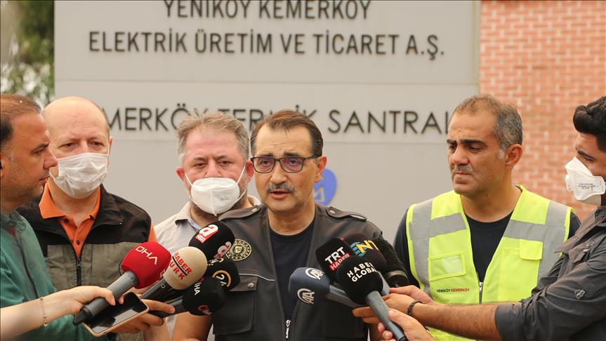 Main units of Turkey's Kemerkoy Thermal Power Plant safe from fire 