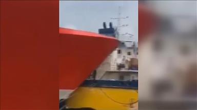 Cruise ship collides with oil tanker in Algiers port