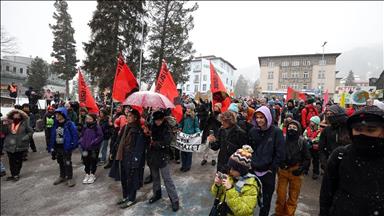 Climate, anti-Davos protestors press world leaders to rethink economic system