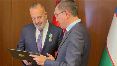 Aksa Enerji CEO'su Cemil Kazancı'ya "Özbekistan Dostluk Nişanı" verildi