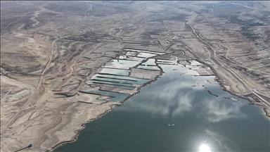 Karaman'da İbrala Barajı'nda kuraklığın etkisi görülüyor