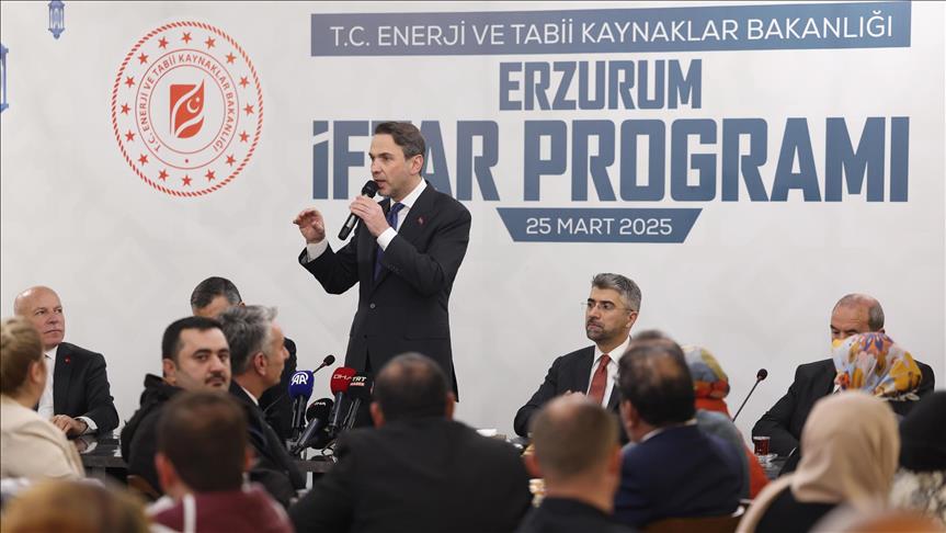 Enerji ve Tabii Kaynaklar Bakanı Bayraktar, Erzurum'da konuştu: