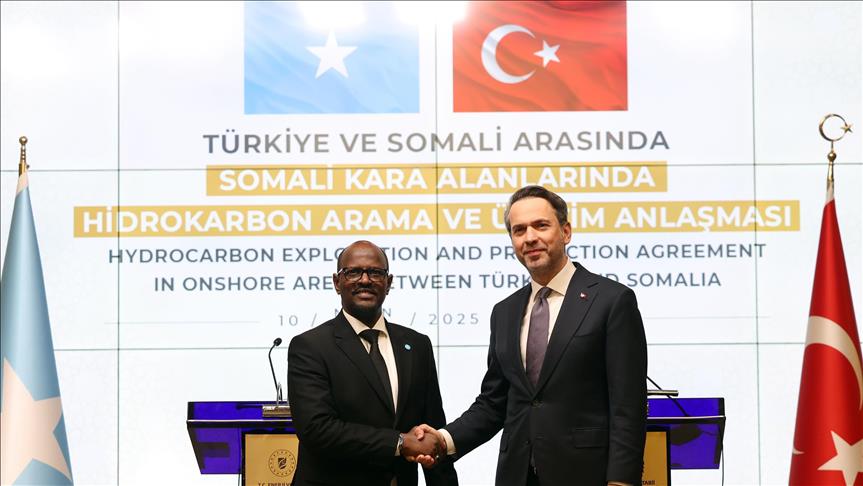 Türkiye ve Somali karada petrol ve gaz araması için anlaşma imzaladı