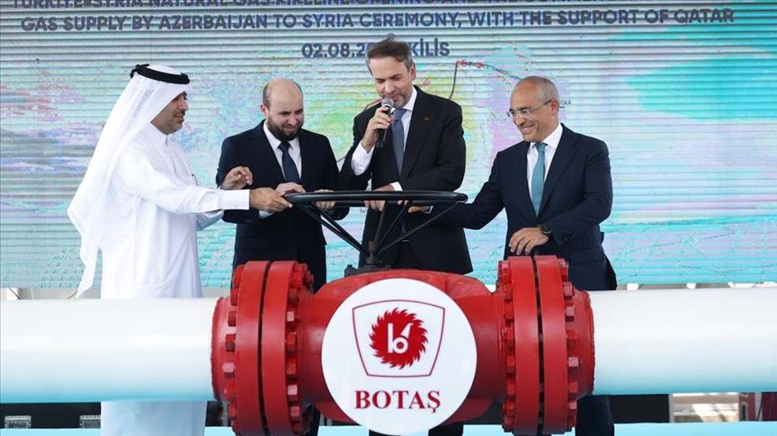 Azerbaycan gazının Türkiye üzerinden Suriye'ye ihracatı başladı