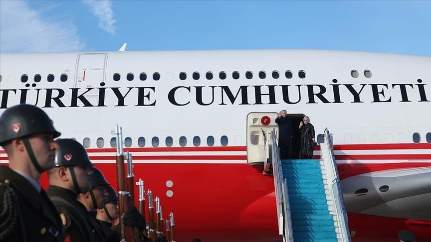 Turkish President Erdogan arrives in Kuwait