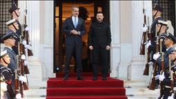 Ukrayna Devlet Başkanı Zelenskiy, Yunanistan'ın başkenti Atina'da temaslarda bulundu