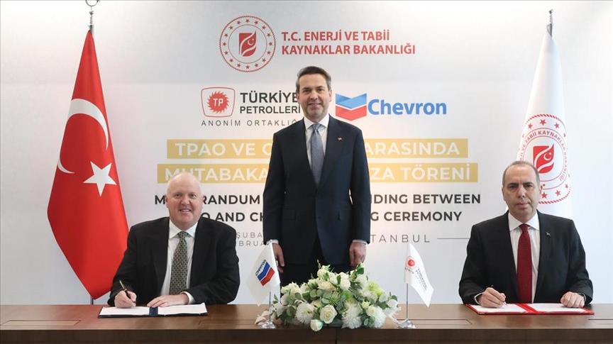 Türkiye's TPAO, Chevron sign MoU on oil, gas exploration