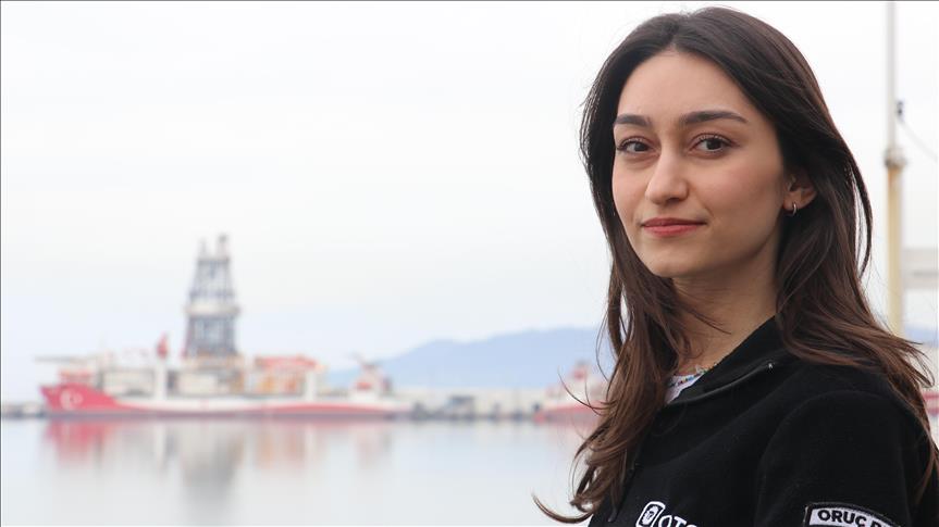 Oruç Reis Sismik Araştırma Gemisinin operasyonel süreç takibinde kadın gücü