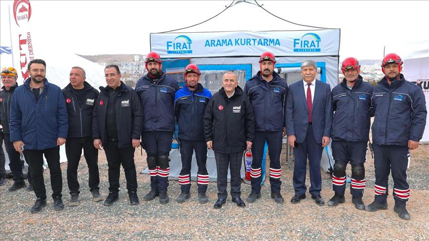 Fırat EDAŞ arama kurtarma ekibi AFAD'ın deprem tatbikatına katıldı