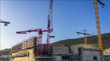 Akkuyu NGS'nin dördüncü güç ünitesinde reaktör şaftının kritik yapısal bileşeni monte edildi