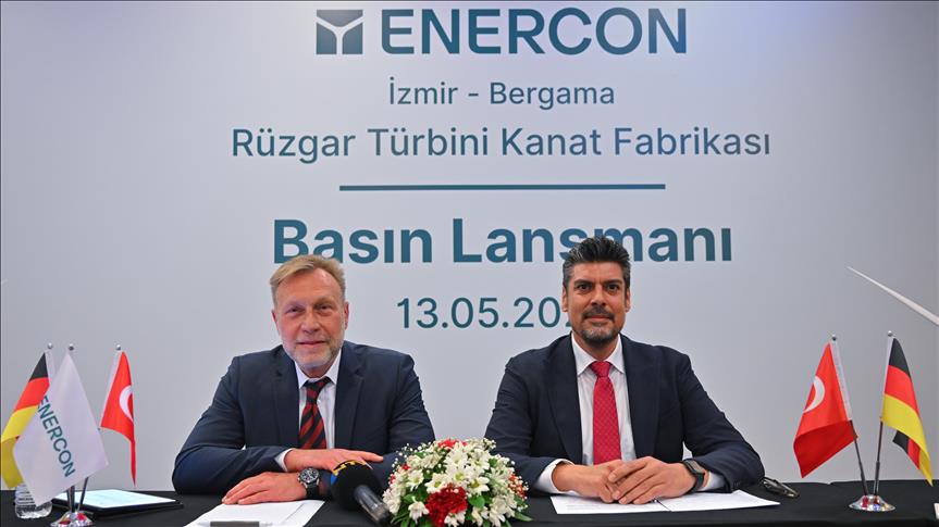 ENERCON, İzmir Bergama'da 50 milyon avro yatırımla rüzgar türbini kanat fabrikası kuracak