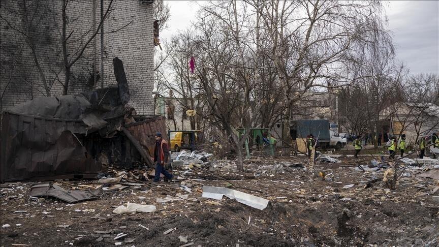 Russia claims Ukrainian drone debris injures 1, sparks fire at oil refinery