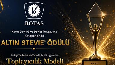 BOTAŞ, 23. Uluslararası İş Ödülleri'nde Altın Stevie ödülüne hak kazandı