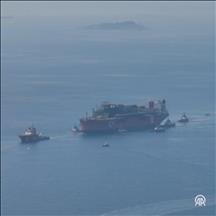 Türkiye'nin ilk Yüzer Üretim Tesisi Osman Gazi Gemisi, İstanbul Boğazı'nda