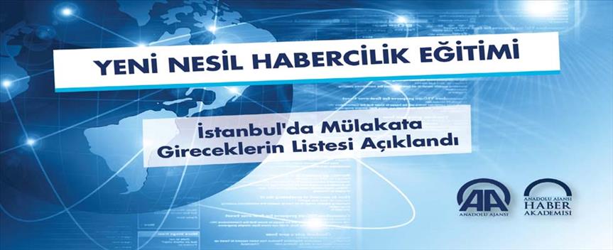 AA'nın 'Yeni Nesil Habercilik Eğitimi' İstanbul'da