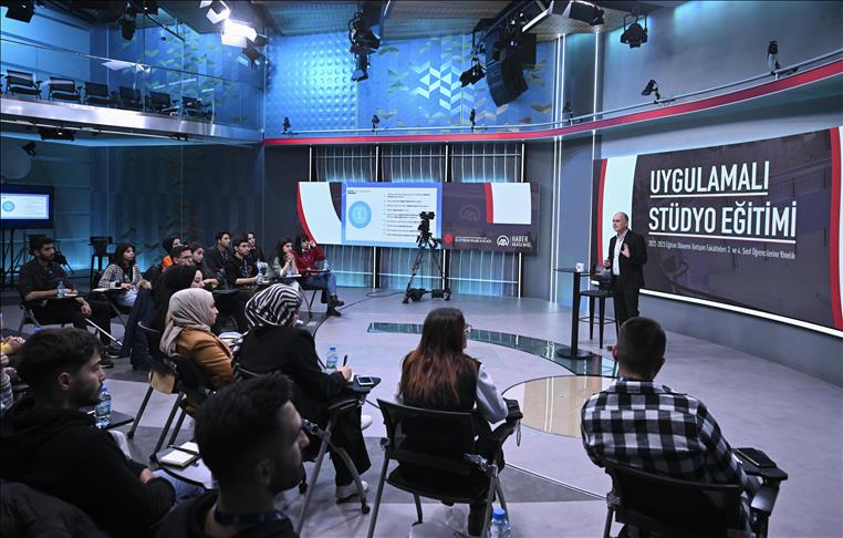 Applied studio training for future communicators from the Directorate of Communications and Anadolu Agency