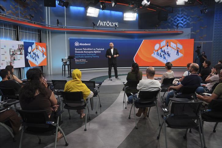 “Presentation Techniques and Public Speaking Training” was organized under the coordination of AA Academy