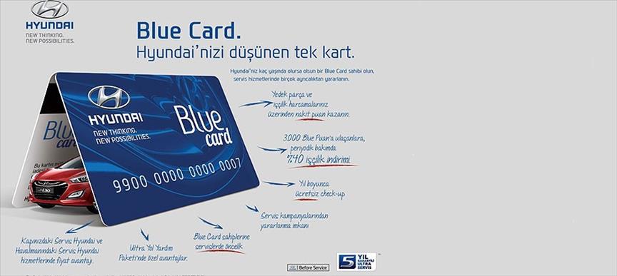 Hyundai Blue Card sahiplerine özel kampanya
