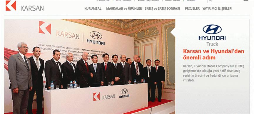 Karsan ile Hyundai arasında distribütörlük anlaşması