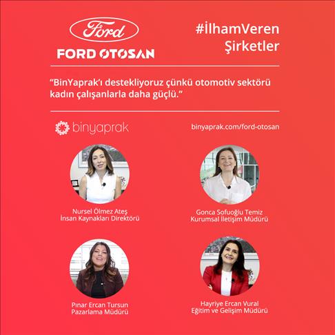 Ford Otosanlı kadınların kariyer hikayeleri BinYaprak'ta