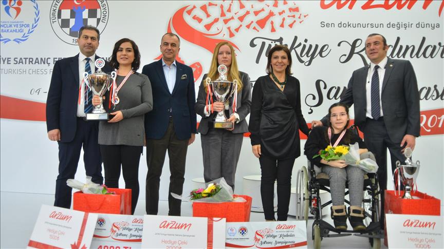 Arzum Türkiye Kadınlar Satranç Şampiyonası sona erdi 