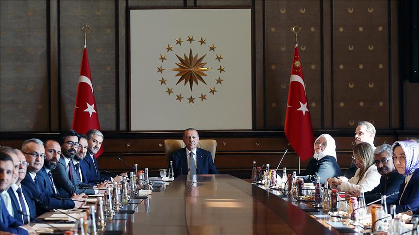 MÜSİAD heyetinden Cumhurbaşkanı Erdoğan'a Ziyaret