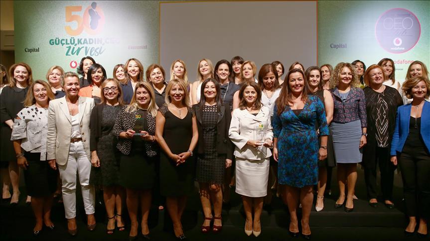 Türkiye’nin en güçlü 50 kadın CEO’su ödüllerini aldı