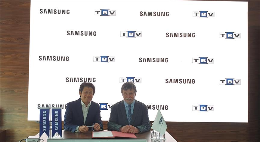 Samsung Electronics Türkiye ile TBV iş birliği anlaşması imzaladı
