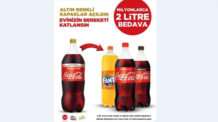 coca cola dan altin renkli kapak kampanyasi