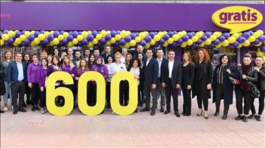 Gratis, Türkiye’de 600 mağazaya ulaştı