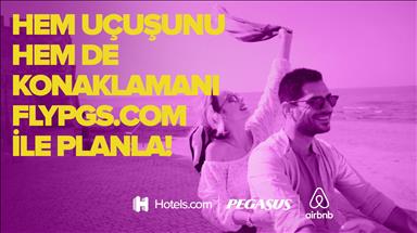 Pegasus'tan Hotels.com ve Airbnb iş birliği 