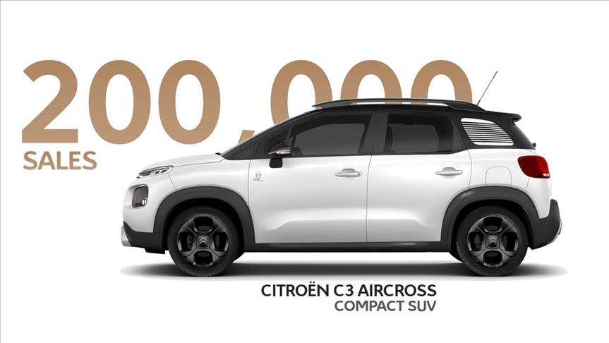 Citroen SUV C3 Aircross 200 bin satış adedine ulaştı