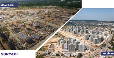 Sur Yapı'nın Antalya Projesi'nin Park etabında inşaat sona yaklaşıyor
