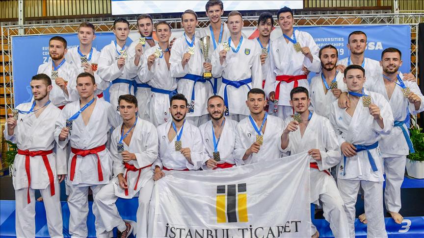 İstanbul Ticaret Üniversitesi erkek karate takımı, Avrupa üçüncüsü oldu