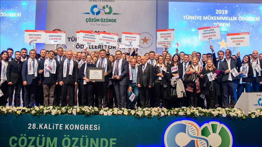 Kalekim'e "2019 Türkiye Mükemmellik Ödülü"