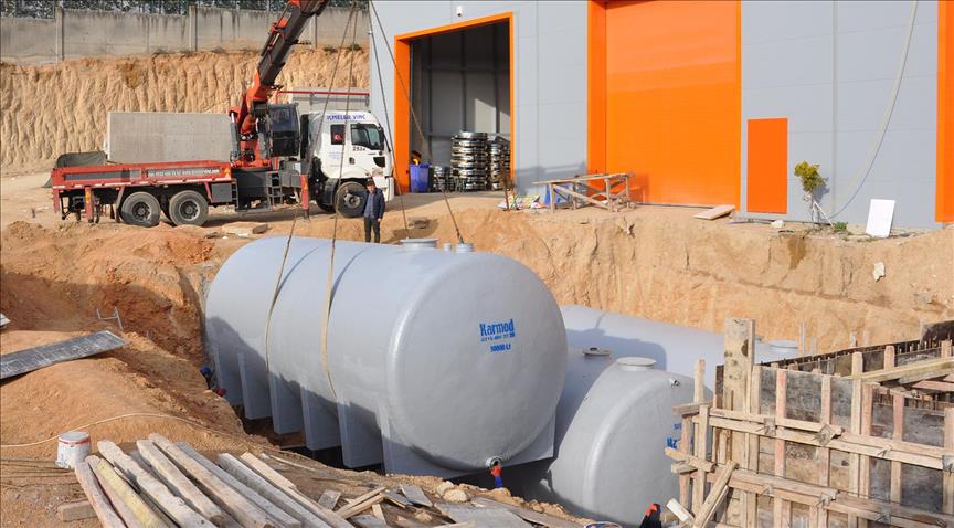 Karmod'dan yağmur suyu hasadına özel depolama tankı