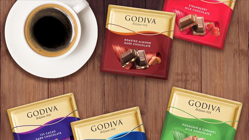 Godiva'dan yeni "Kare Çikolata"lar