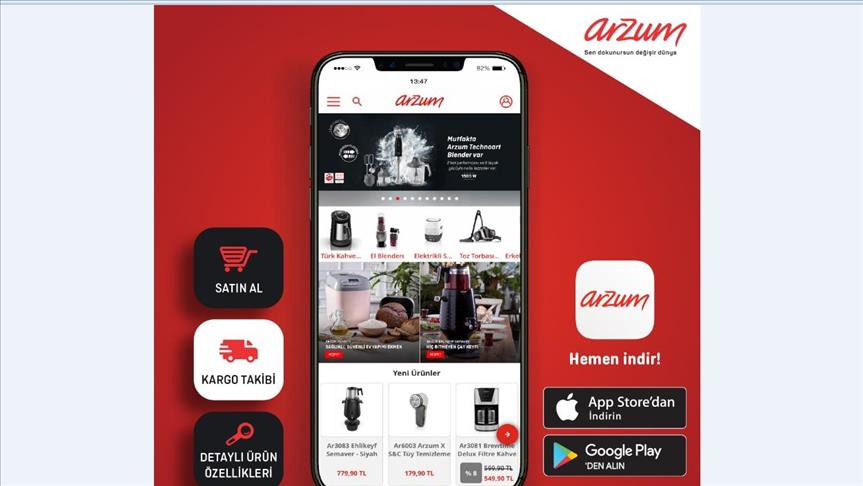 Arzum'dan tüketicilere "app" desteği