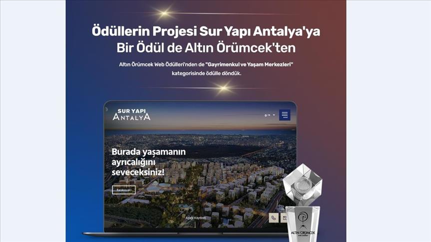 Sur Yapı Antalya'ya "Altın Örümcek"te ödül