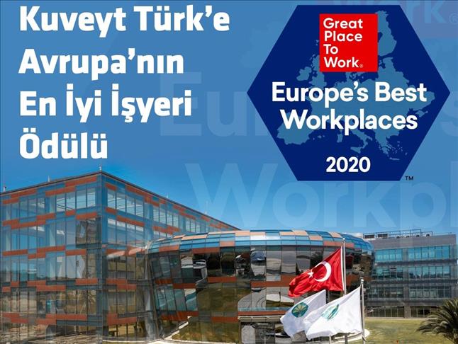 Kuveyt Türk, "Avrupa'nın En İyi İşverenleri" listesinde