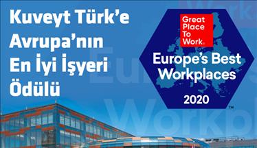 Kuveyt Türk Katılım Bankası "Avrupa’nın En İyi İşverenleri" listesinde