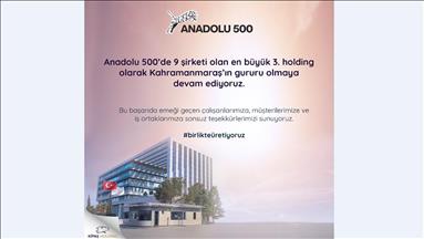  "Anadolu 500" listesinde Kipaş Holding başarısı