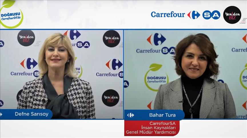 "Yeniden Kariyerim CarrefourSA" dijital seminerinde kadınlara yönelik kariyer fırsatları paylaşıldı