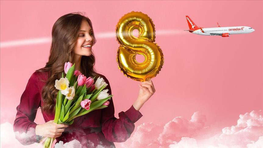 Corendon Airlines'tan "Kadınlar Günü"ne özel yüzde 8 indirim