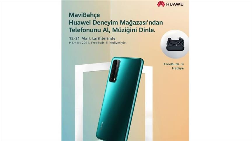 Huawei mağazalarında P smart 2021 alana FreeBuds 3i hediye