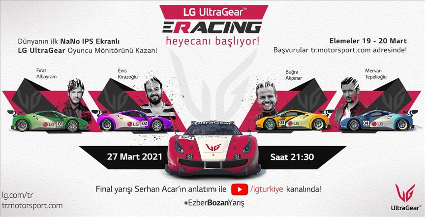 LG Türkiye'den “LG UltraGear eRacing” yarışına davet